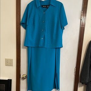 Sag Harbor Teal Dress Set